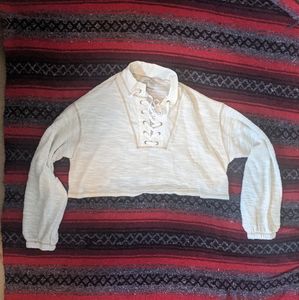 UO White Crop Top